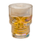 Trinkglas, Totenkopf, ca. 9,3 x 7 x 12,5 cm,