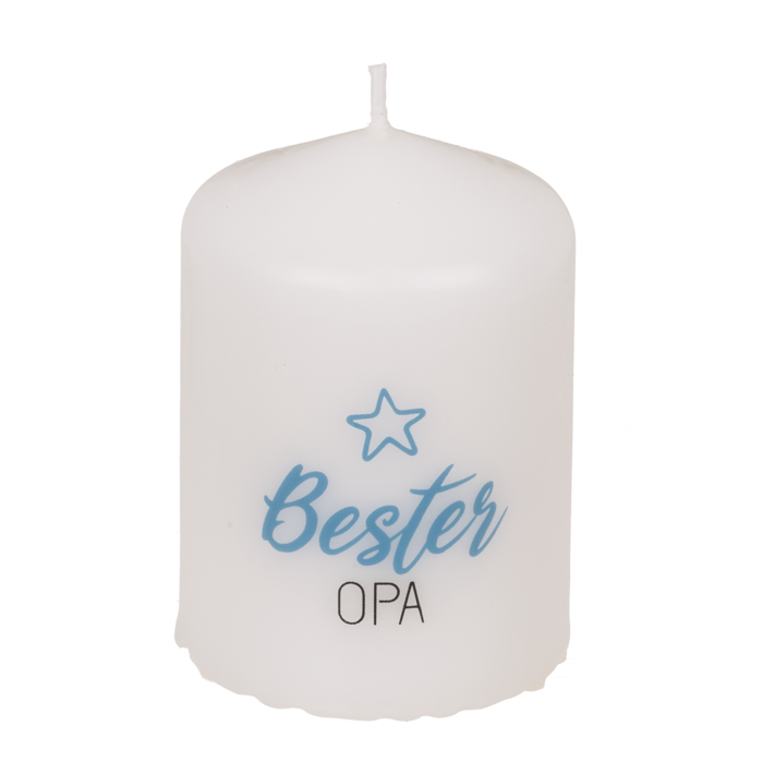 Stumpenkerze, Bester Opa,
