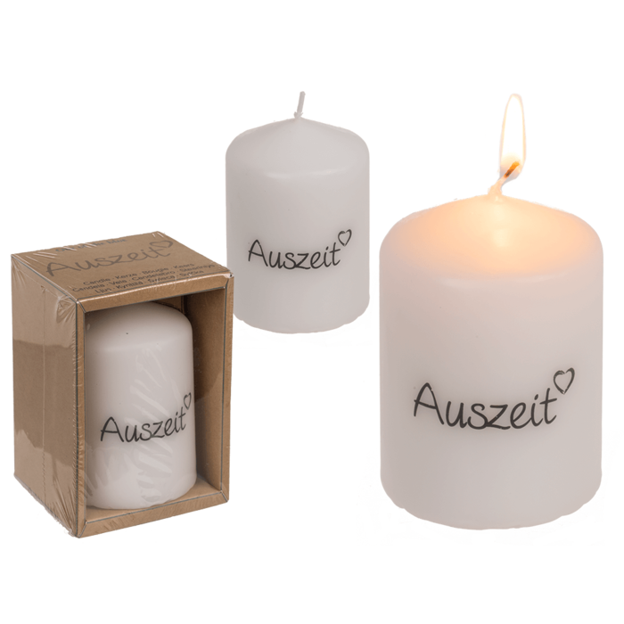 Stumpenkerze, Auszeit,