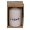 Stumpenkerze, Auszeit,