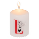 Stumpenkerze, Live, Laugh, Love,