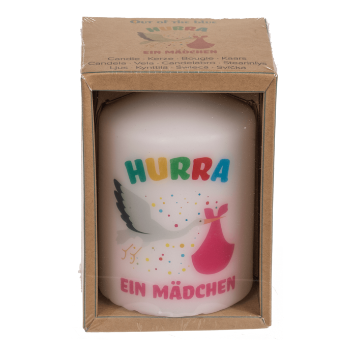 Stumpenkerze, Hurra ein Mädchen,