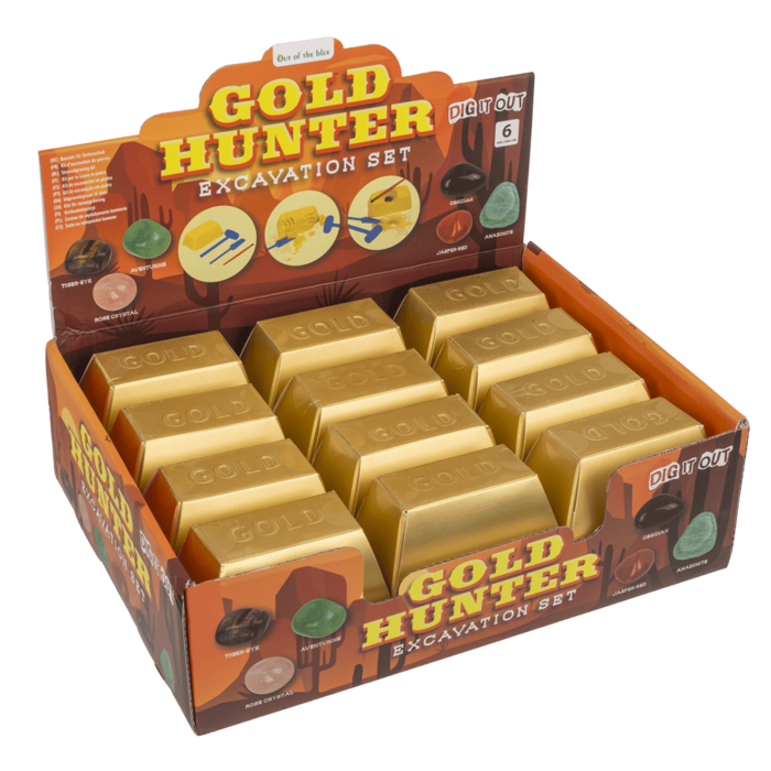 Ausgrabungsset, Goldjäger, mit 1 Hammer,