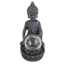 Polyresin Solar Buddha Figur, mit Krakelee Glas