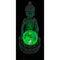 Polyresin Solar Buddha Figur, mit Krakelee Glas