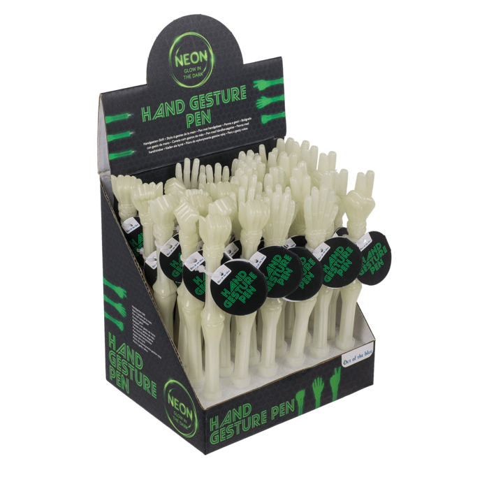 Kugelschreiber, Handgesten, Glow in the dark,