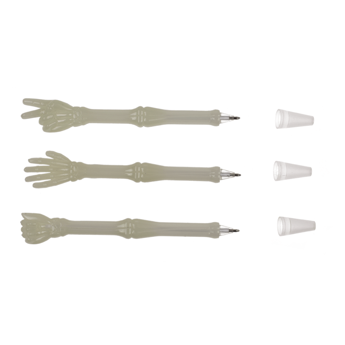 Kugelschreiber, Handgesten, Glow in the dark,