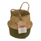 Bauchkorb aus Seegras, mit 2 Henkeln, Olive green,