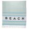 Weiß/türkis/blaufarbenes Fouta-Hamamtuch, Beach,
