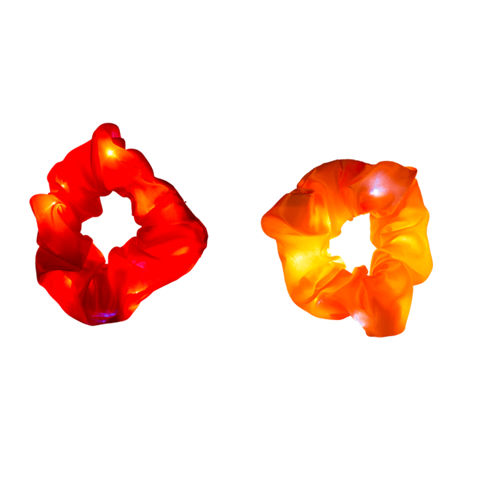Textil-Haarband, Scrunchie mit LED,