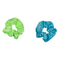 Textil-Haarband, Scrunchie mit LED,