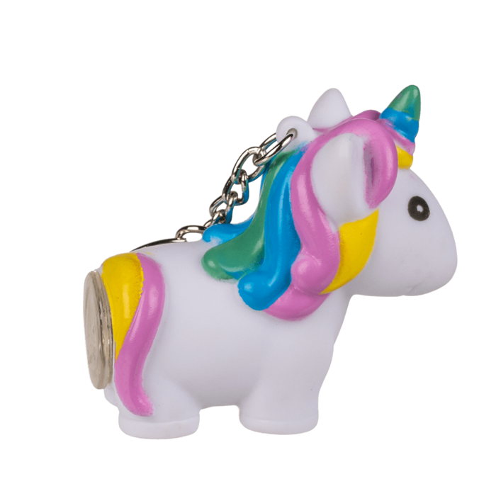 Metall-Schlüsselanhänger, Einhorn, mit LED