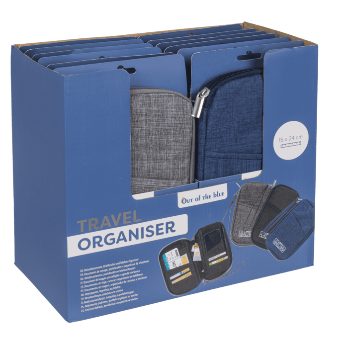 Reisedokumente, Brieftasche und Telefon-Organizer,