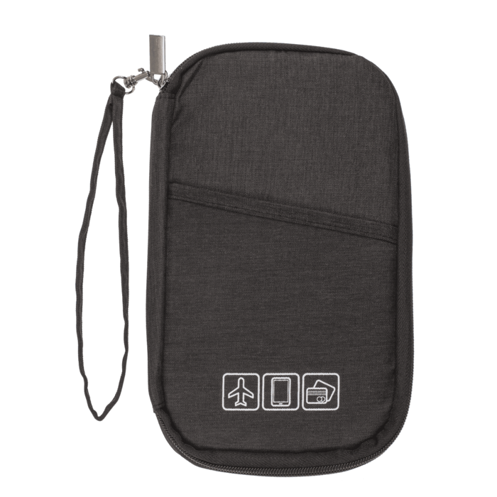 Reisedokumente, Brieftasche und Telefon-Organizer,