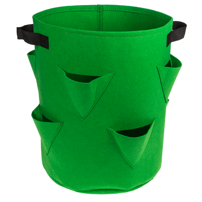 Erdbeer-Pflanzsack mit 8 Pflanztaschen,35 x 42 cm,