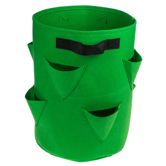 Erdbeer-Pflanzsack mit 8 Pflanztaschen,35 x 42 cm,