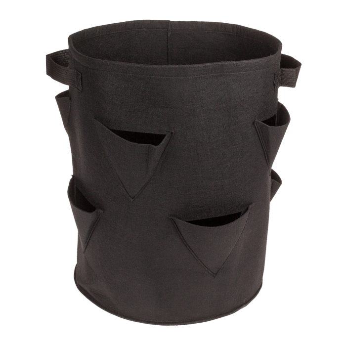 Erdbeer-Pflanzsack mit 8 Pflanztaschen,35 x 42 cm,
