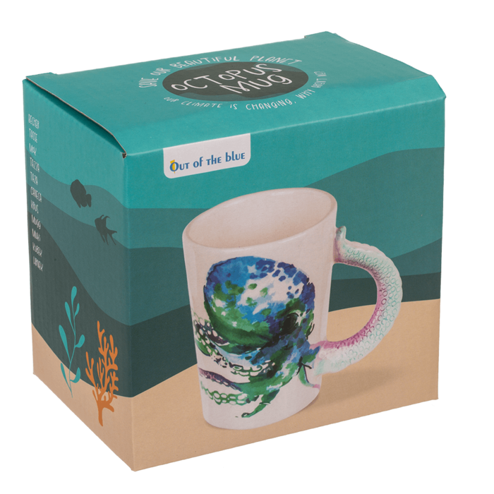 Becher,Krake,11 x 8,5 cm, 300 ml,