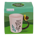 Becher, Schnecke -Trust the timing of your life,