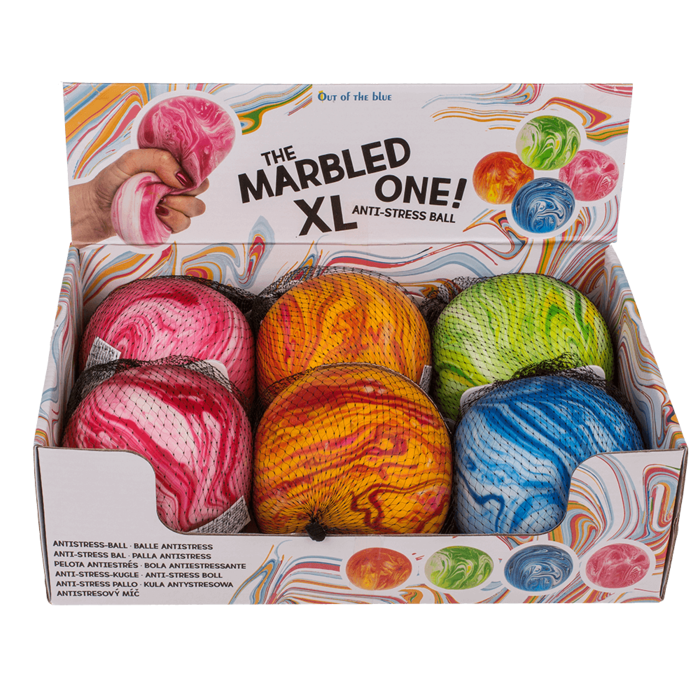 XL Antistress-Ball, Marmor, ca. 10 cm,