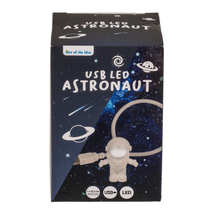 USB LED Astronaut, ca. 7 x 33,5 cm, mit USB-Kabel,
