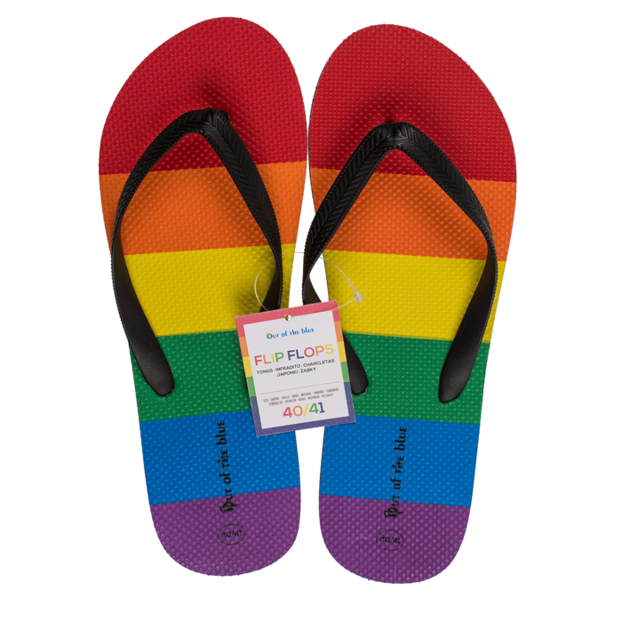 Flip Flops, Rainbow, Pride, Größe 40/41