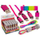 USB-Datenkabel für iPhone, Typ C & Micro sortiert,