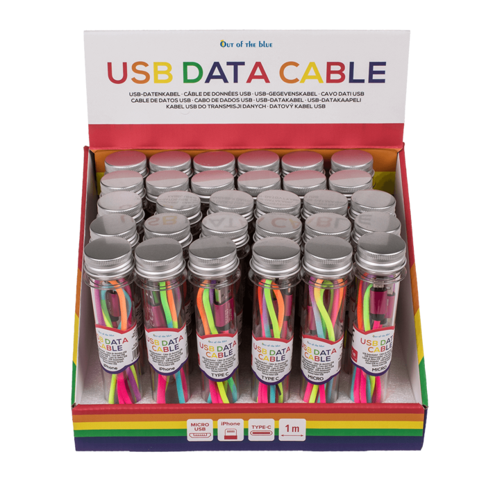 USB-Datenkabel für iPhone, Typ C & Micro sortiert,