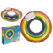 Aufblasbarer Schwimmring, Regenbogen,