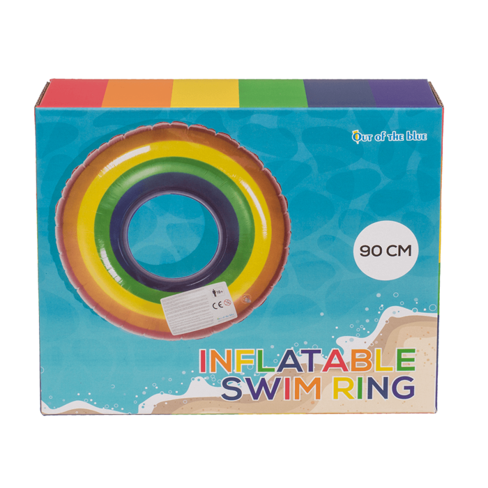 Aufblasbarer Schwimmring, Regenbogen,