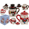 Becher, Funny Snowman, mit Deckel,