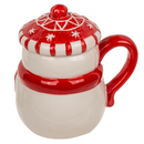 Becher, Funny Snowman, mit Deckel,