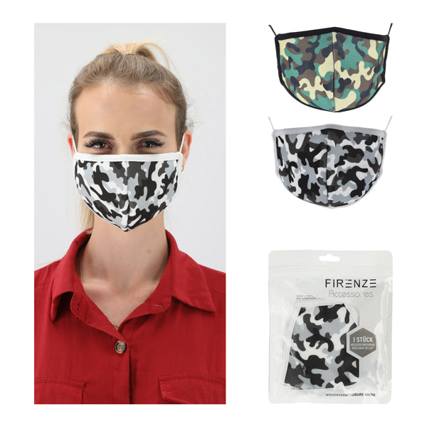 Mund-Nasen-Maske Camouflage, 2/s