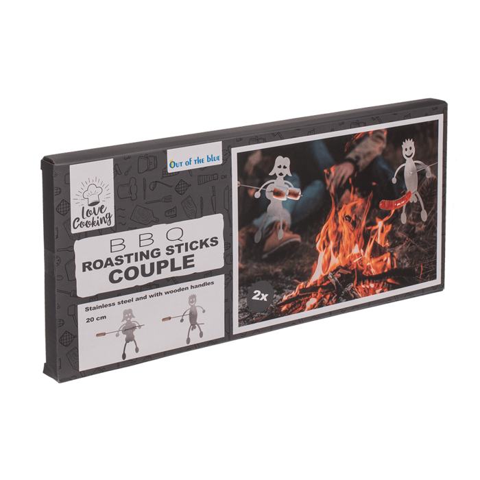 Grillspieß, Pärchen, 2er-Set, 20 cm,