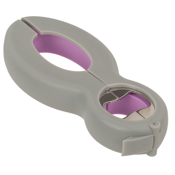 Universal-Öffner, 6 in 1, Grau/Rosa,