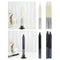 Stabkerze 2er Set Silber Metallic 19x2cm  2/s