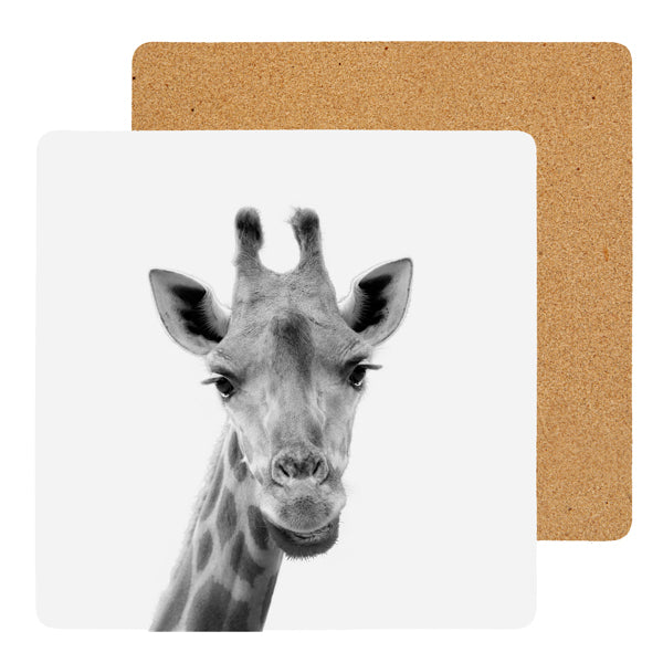 Untersetzer Kork Giraffe ca. 9,5x9,5cm