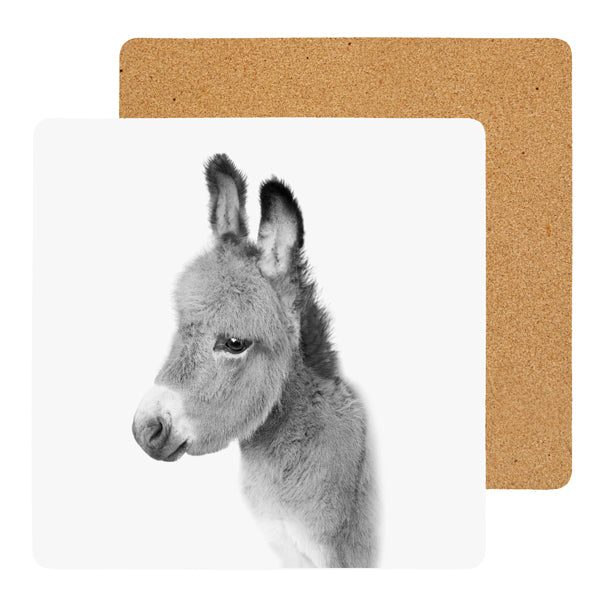 Untersetzer Kork Esel ca. 9,5x9,5cm