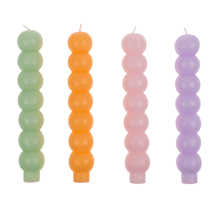 Spitzkerze, Bubble, Pastell,