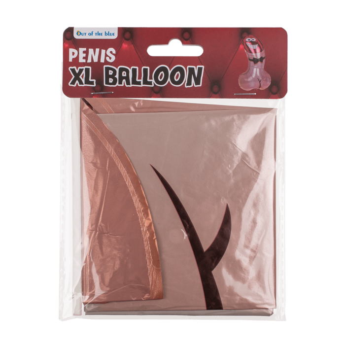 XL Luftballon, Penis, ca. 44,5 x 74 cm,