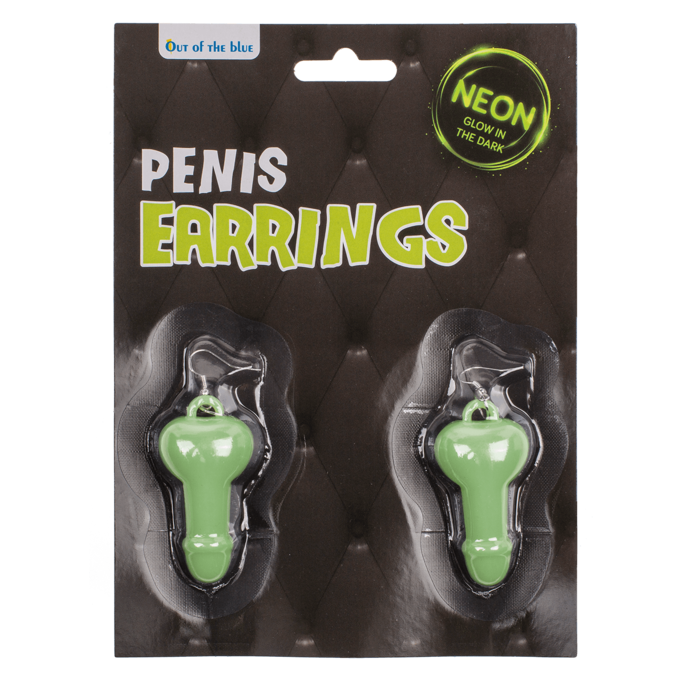 Ohrringe, Penis, Glow in the Dark,