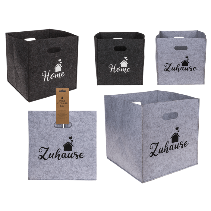Filz-Aufbewahrungsbox, Home/Zuhause,