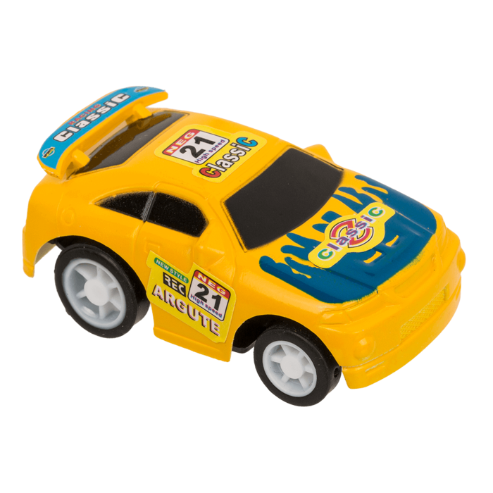 Rennauto mit Rückziehmotor, ca. 5,5 x 4 cm,
