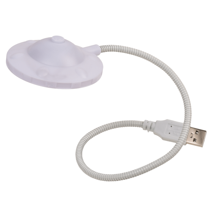 USB LED UFO, 6,5 x 33,5 cm, mit USB-Kabel,