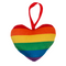 Plüschherz in Regenbogenfarben, Pride,