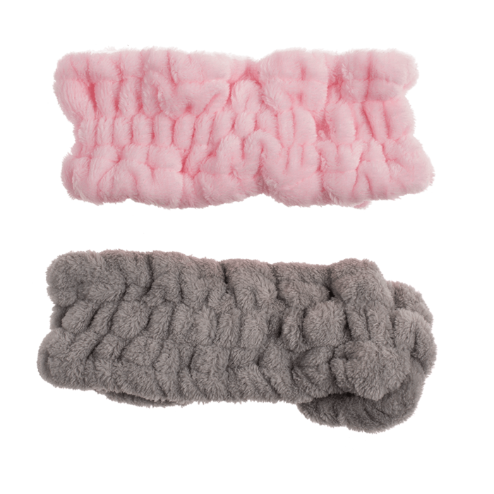 Textil-Haarband, Flauschige Schleife,
