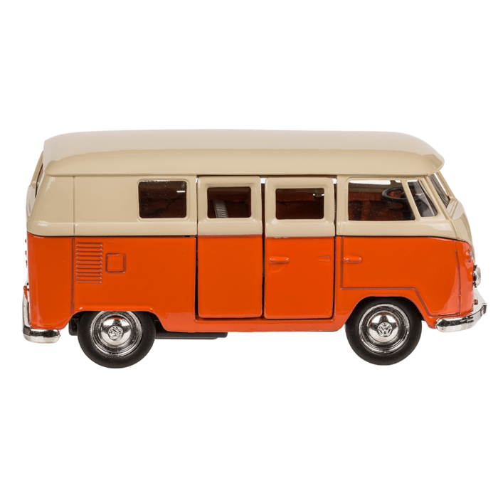 Modellauto mit Rückziehmotor, VW T1 Bus 1963,