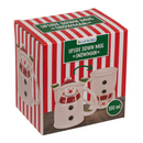 Becher, Weihnachtsmann & Schneemann,