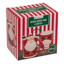 Becher, Weihnachtsmann & Schneemann,