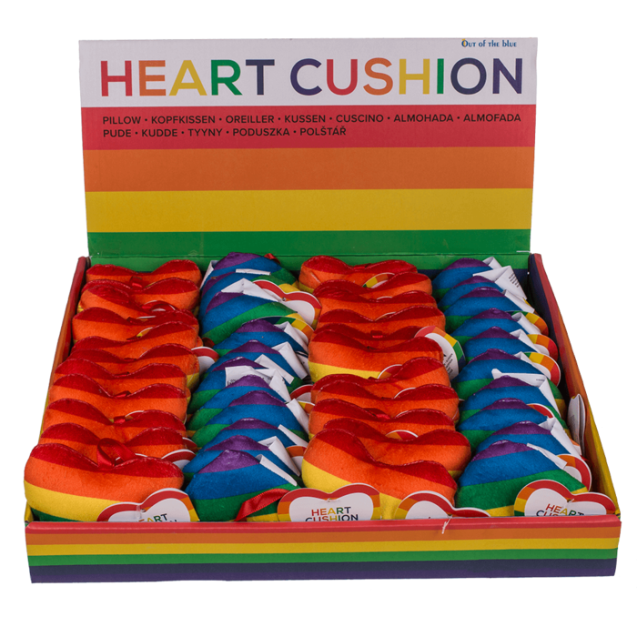 Plüschherz in Regenbogenfarben, Pride,